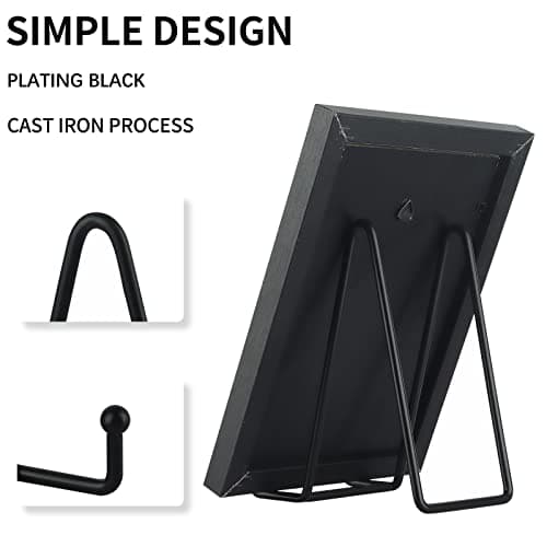 Decolore 3 Pack 6 Inch Black Metal Display Stands