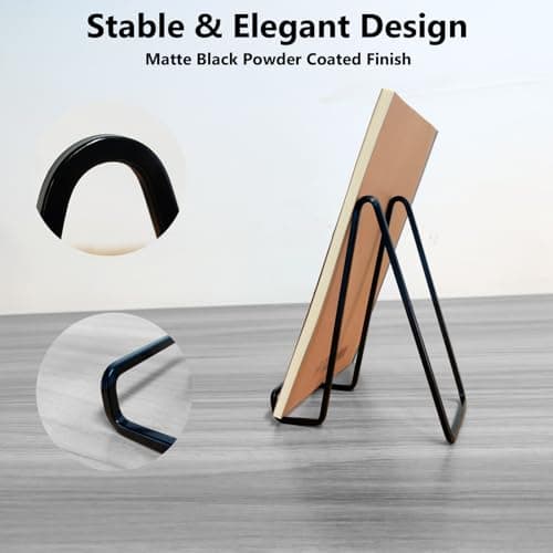 3 Pack Metal Plate Display Stands for Photos & Plaques