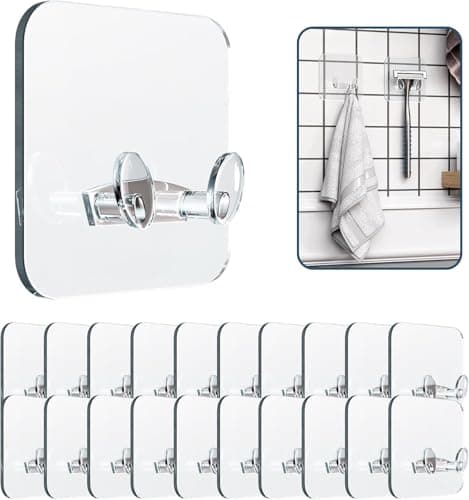 10 Pack Heavy Duty Wall Hooks for Coats and Towels — CT-20
