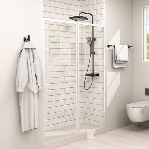 Stainless Steel Matte Black Towel & Robe Hooks, 2 Pack