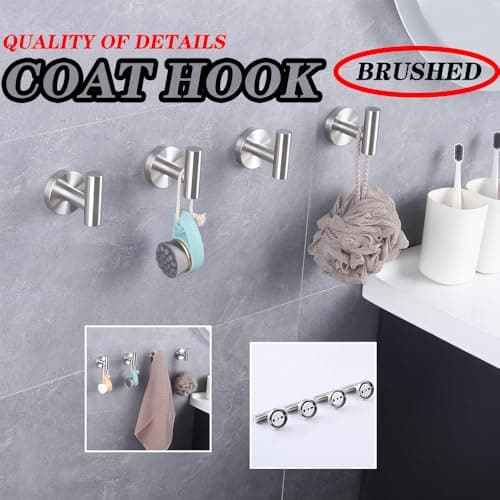 Modern SUS 304 Stainless Steel Bath Towel Hook AG1307B-LS