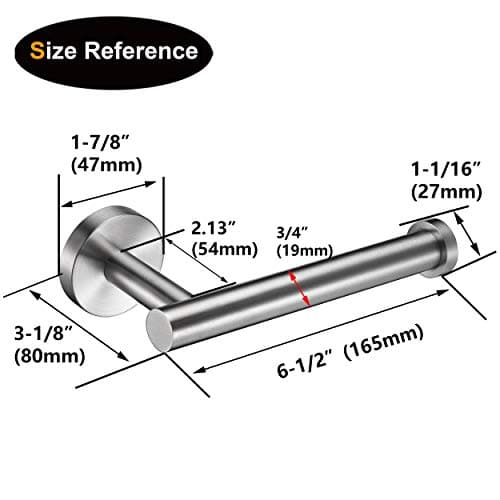 SUS304 Stainless Steel Nolimas Brushed Nickel Toilet Paper Holder