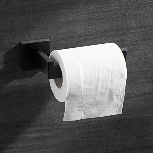 Matte Black Wall Mount Toilet Paper Holder for Bathroom