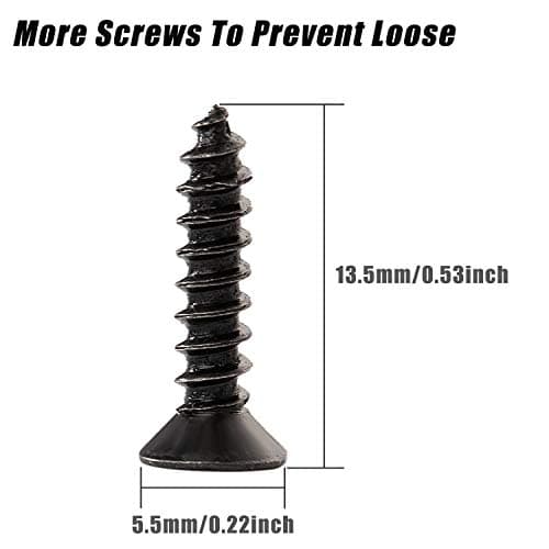 Yangbaga 60 Screw Large Metal Wall Hooks, Black Heavy Duty for Coats, Purse, Towel
