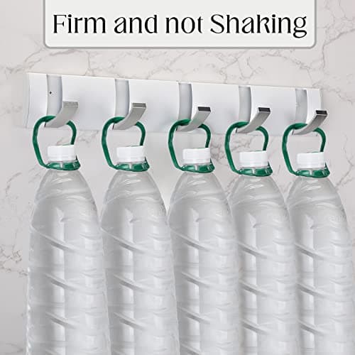 Wesiti Floating Wall Coat Rack with Hooks, White