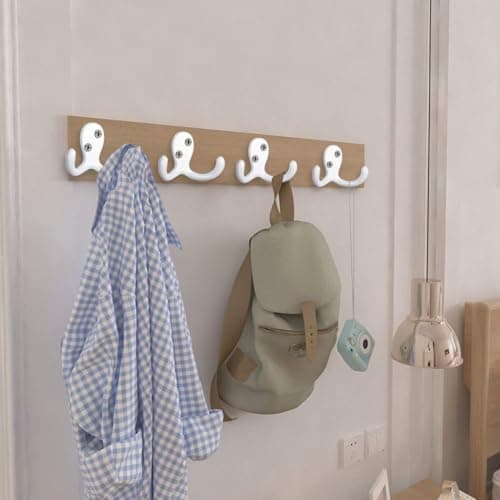 IBosins 28-Pack Heavy Duty Double Prong Coat Hooks Wall Mount Utility Hooks