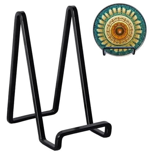 3 Pack Metal Plate Display Stands for Photos & Plaques