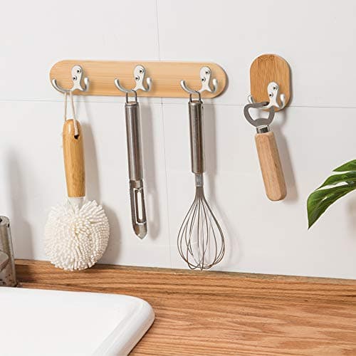 28-Pack Heavy Duty Double Prong Wall Hooks with 56 Screws for Coats, Scarves, Bags, Towels, Keys, Caps, and Hats