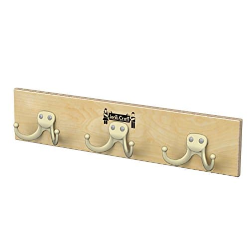 Jonti-Craft Wall Mount Coat Rail, 7 Hooks — 3 Hooks