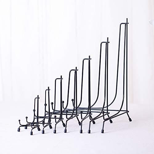 LIONWEI 4inch Anti-Slip Iron Plate Display Stand Black