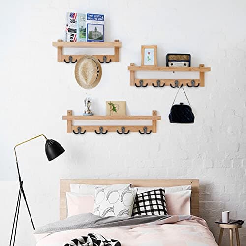IBosins 28 Pack Heavy Duty Double Prong Coat Hooks, Wall Mount Utility Hooks
