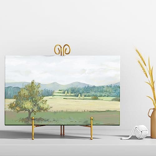 Svenjbb 6 Inch Gold Iron Easel Display Stand for Plates and Decor
