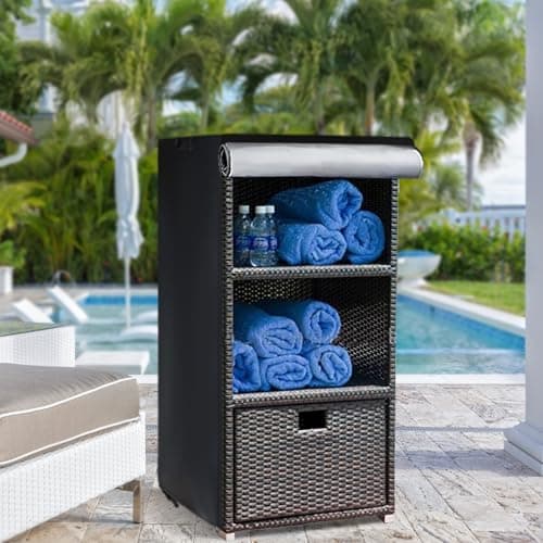 Kasla Outdoor Waterproof Pool Towel Holder Cover 24"x24"x45"