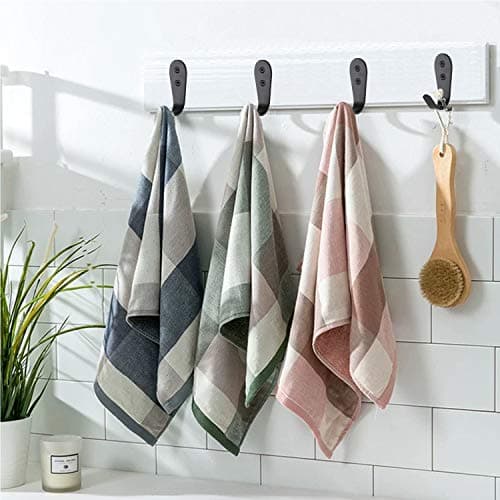 MsBong 12-Piece Black Coat Hooks, Heavy-Duty No-Rust Wall Mount for Coats, Keys, Towels, Bags
