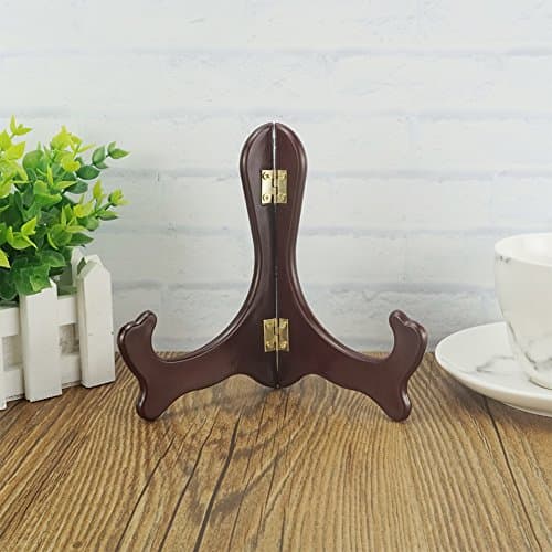 Artliving 6 Inch Wood-Like Plate Stand Holders - Set of 2