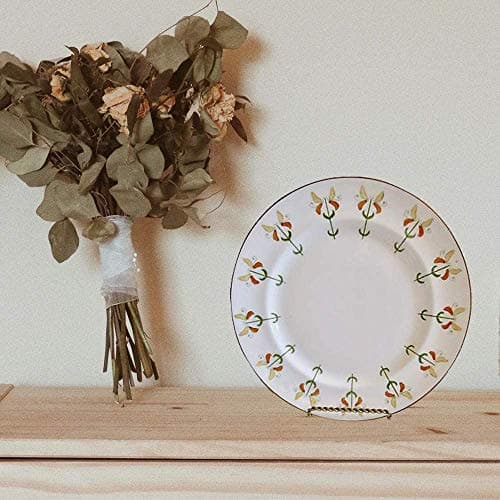 HOHIYA 6pcs Gold 3 Inch Twist Wire Plate Stand Taiwan Made