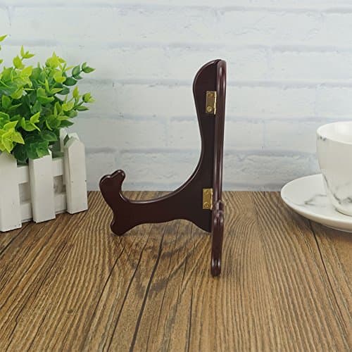 Artliving Wood-Like 6 Inch Easel Plate Stand Holder Set of 4