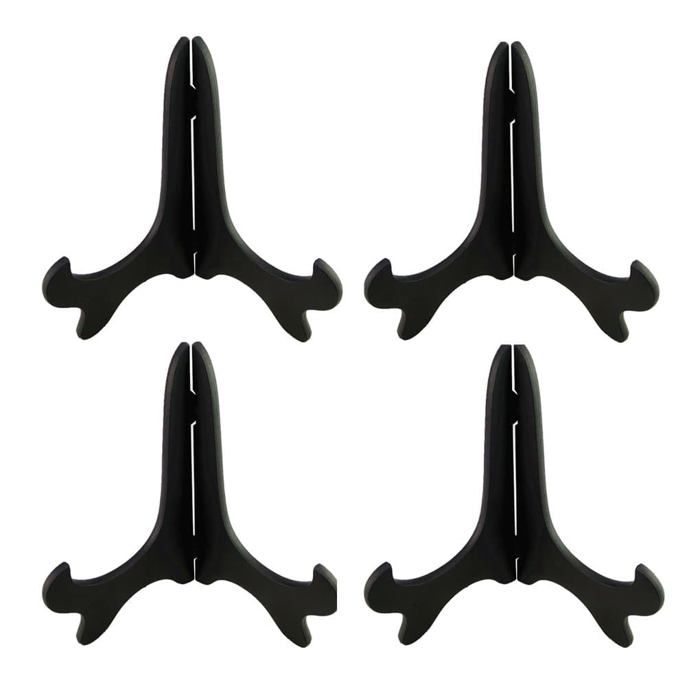 Artliving 6" Wood-Like Plastic Picture Frame Display Stands - Set of 4