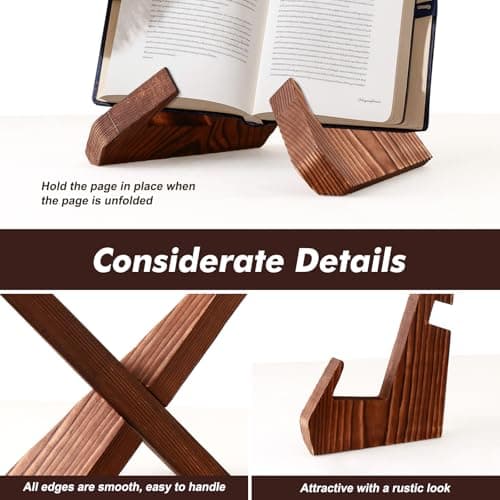 Aertiavty 4 Pack 6.5 Inch Wood Easel Stands for Decorative Picture Frames