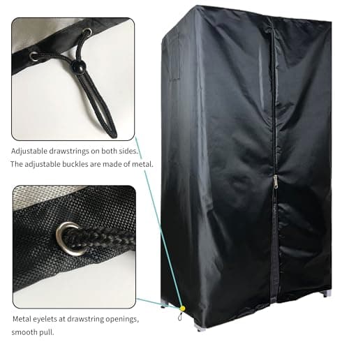 Waterproof 24-Inch Towel Rack Cover for 66-Gallon Rattan Wicker Towel Valet