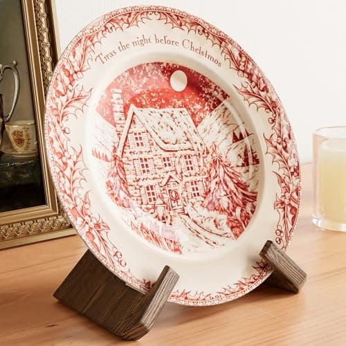 6.5 Inch Wood Picture Frame Stand, Decorative Display Holder for Books, Cookbooks, Art Photos