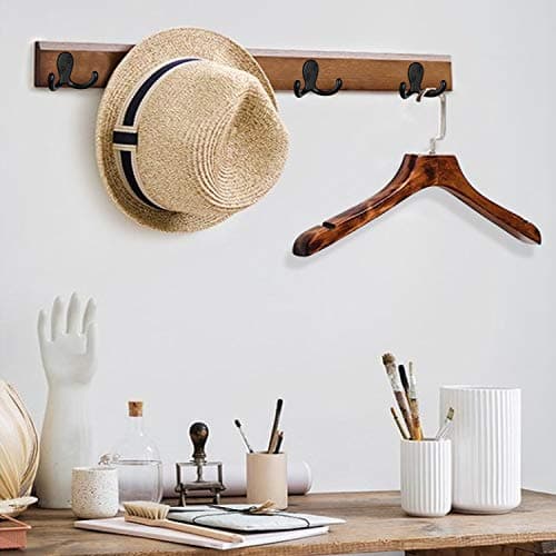 IBosins 28 Pack Heavy Duty Double Prong Coat Hooks, Wall Mount Utility Hooks