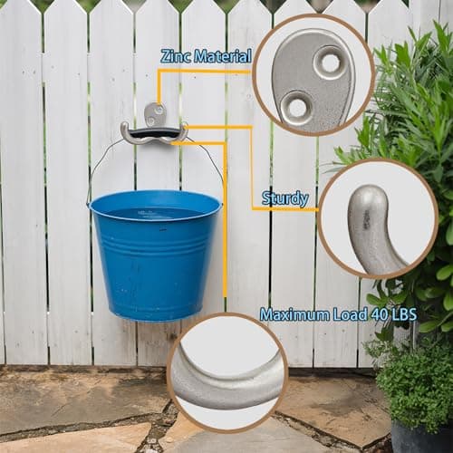 Silver Double Prong Coat Hooks - 15 Pack, Wall Mounted, Heavy-Duty
