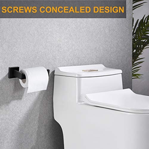 Nolimas Classic Matte Black SUS 304 Stainless Steel Toilet Paper Holder