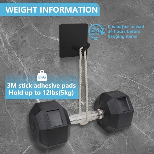 4-Packs Matte Black SUS304 Stainless Steel Towel Hooks for Bathroom or Kitchen