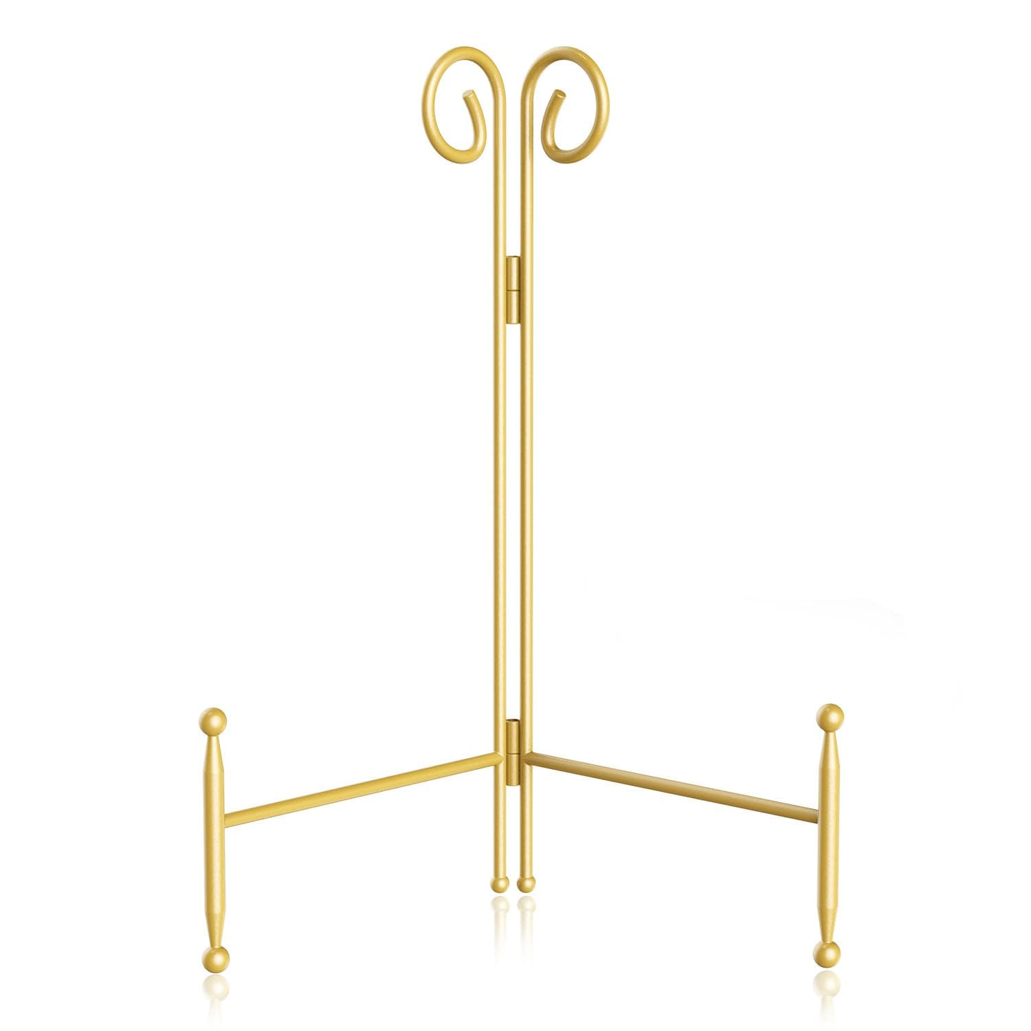 Svenjbb 6 Inch Gold Iron Easel Display Stand for Plates and Decor