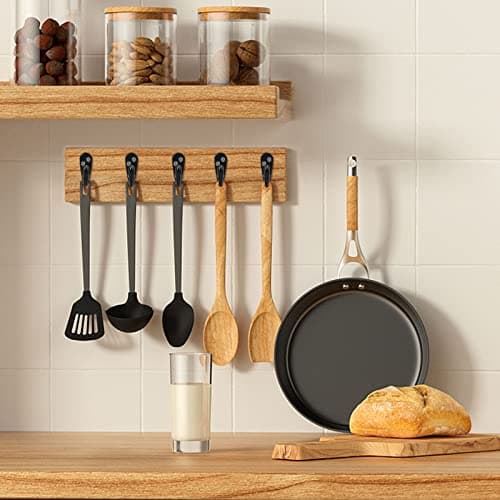 NearMoon Heavy Duty Matte Black Wall Hooks for Towel, Hat, Key, Bag