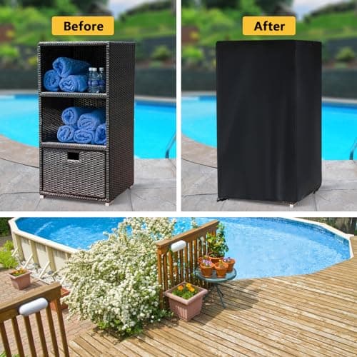 Kasla Outdoor Waterproof Pool Towel Holder Cover 24"x24"x45"