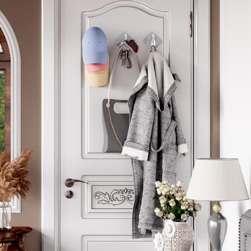10 Pack Heavy Duty Wall Hooks for Coats and Towels
