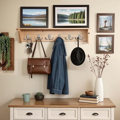 Silver Double Prong Coat Hooks - 15 Pack, Wall Mounted, Heavy-Duty