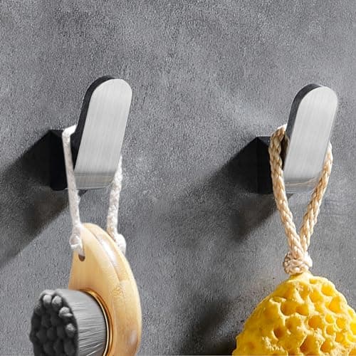 Bathroom Wall Mount Towel Hooks, 4 Pack Brushed