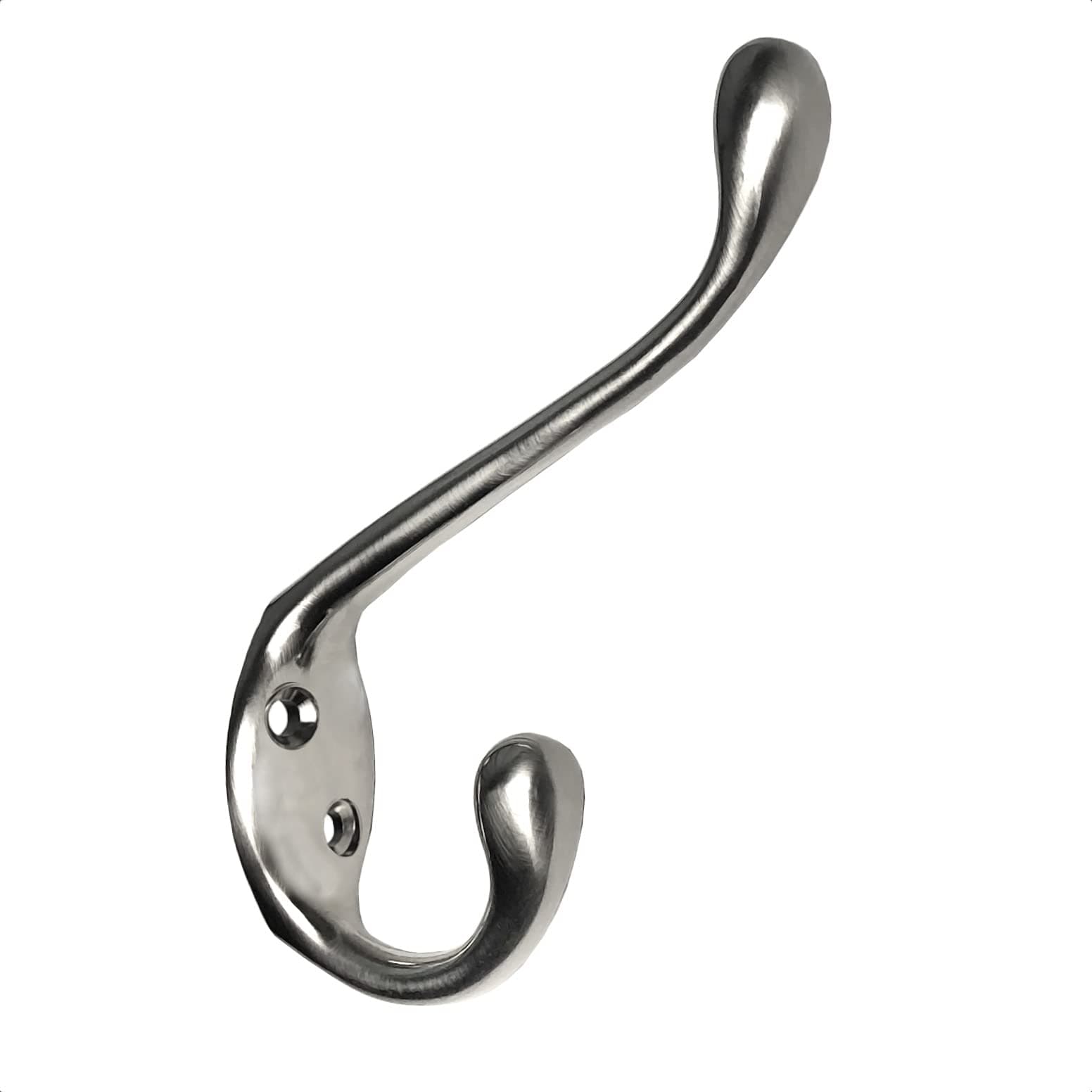 Angstrom 20-Pack Double Hook, Brushed Nickel, Wall Mounted