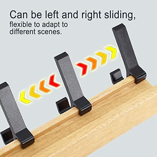 Koonniosio Black 5 Double Hook Aluminum Coat Rack