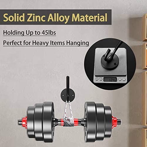ZUONAI Matte Black Coat Hooks 12 Pack Heavy Duty Kitchen Bath Wall Mount Hooks