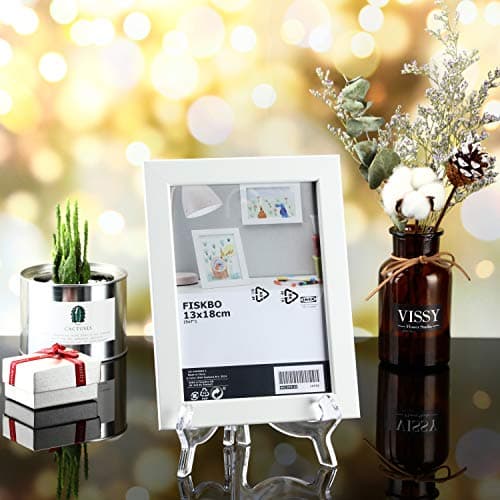 Hestya 3-Pack Clear Acrylic Easels for Pictures, Home Decor, Weddings