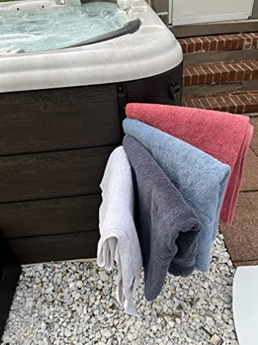 Indoor/Outdoor Towel Rack with 5 Bars for Hot Tubs, Pools, Saunas, Bathrooms & Patios