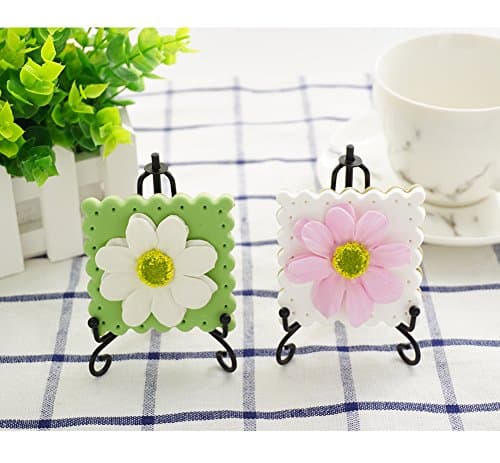 Artliving Black 3.5 Inch Mini Cookie Holder Display Easels (4 pack)