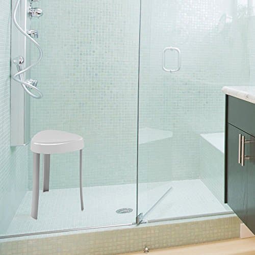 Better Living Products Rust-Proof Aluminum Legs 70060 Spa Seat Shower Stool, White
