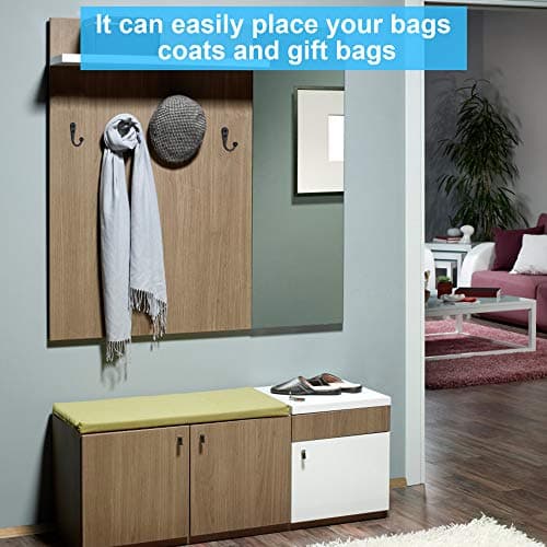 Premium Black 10 PCS Wall Mounted Coat Hooks, Heavy Duty Metal for Coats, Towels, Keys, Bags, Backpack Hanger (20 Screws