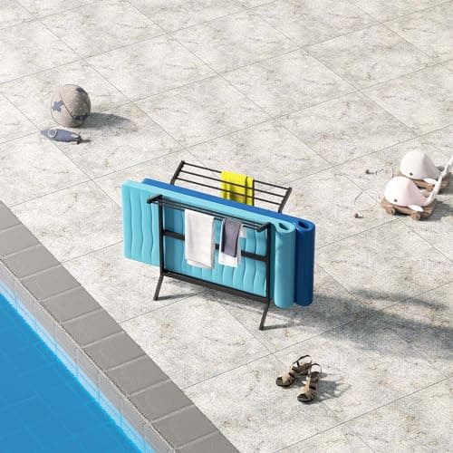 Ulax Pool Float Caddy with Towel Rack - Easy Storage for Pool, Beach, and Hot Tubs