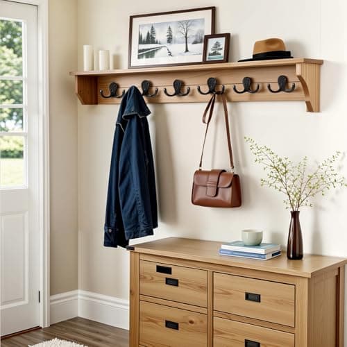 Black Double Prong Coat Hooks - 15 Pack, Wall Mounted, Heavy-Duty for Living Room, Bedroom, and Entryway