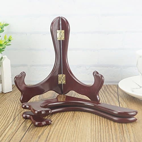 Artliving 6 Inch Wood-Like Plate Stand Holders - Set of 2