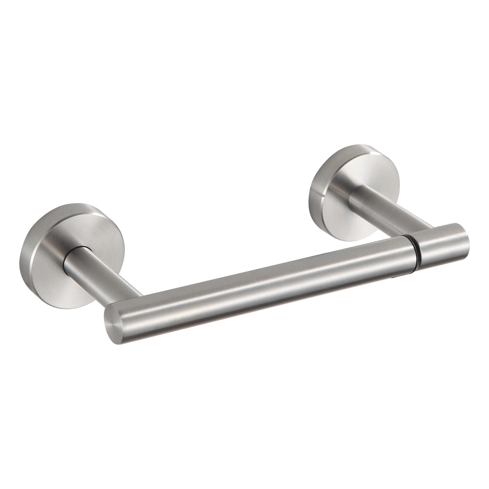 Nickel Toilet Paper Holder: Wall Mount, Double Post for Bathroom RV