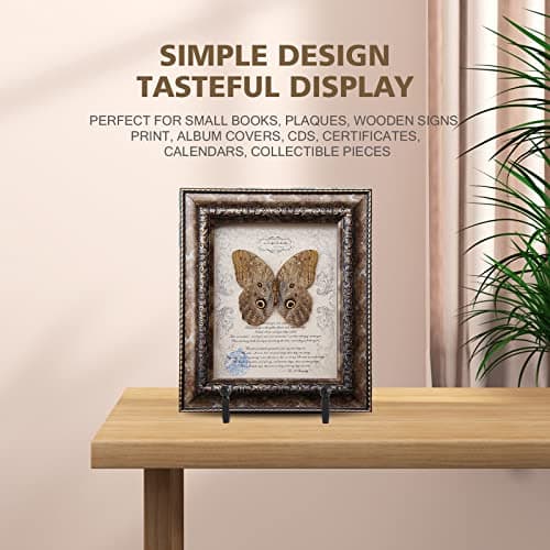 Black Iron Plate Holder Easel for Display Pictures | Photo Frames | Decorative Plates | Plaque