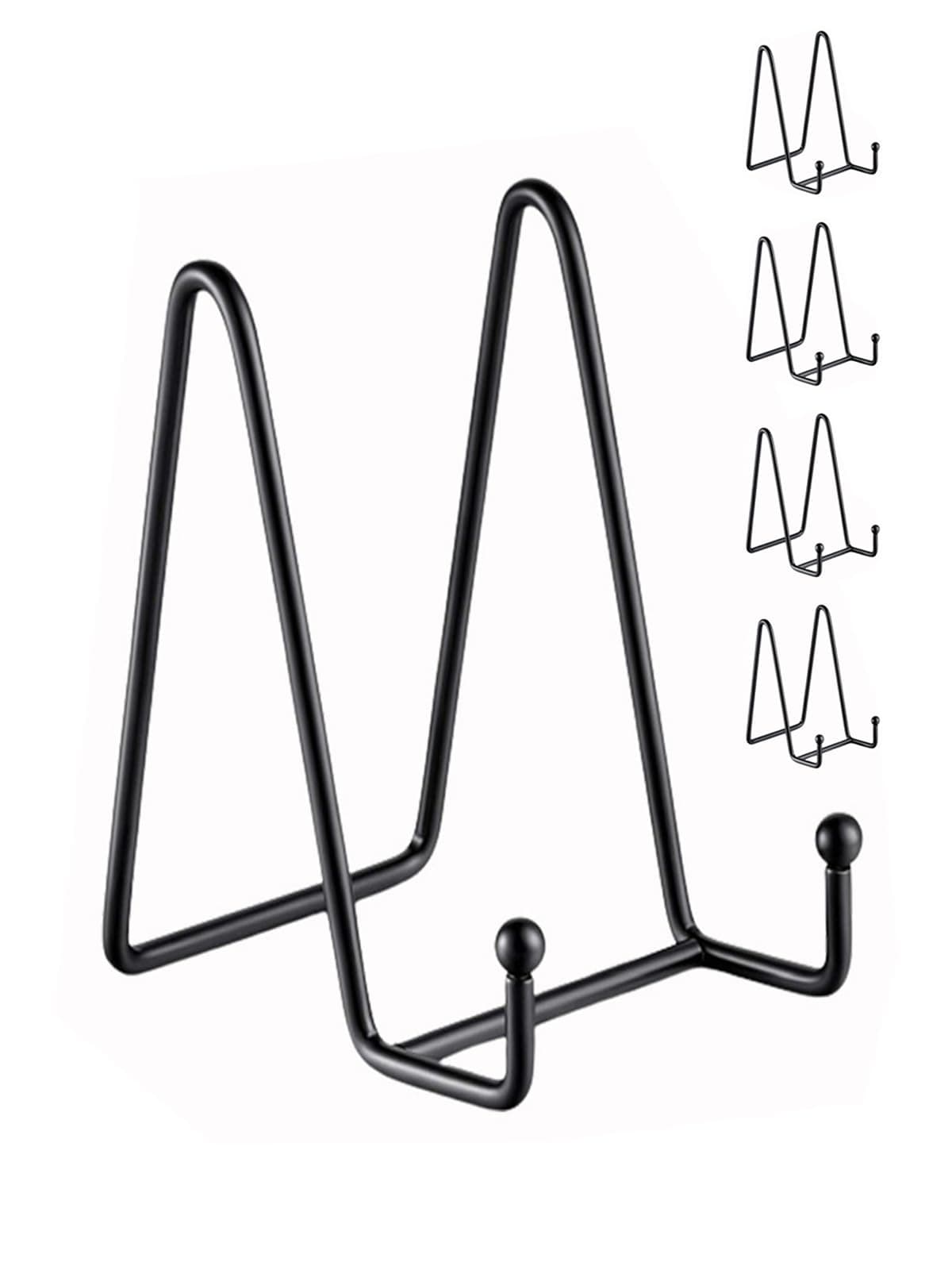 5 Pack Metal Plate Display Stands – Durable Holders for Books, Pictures, Artworks, Home Décor