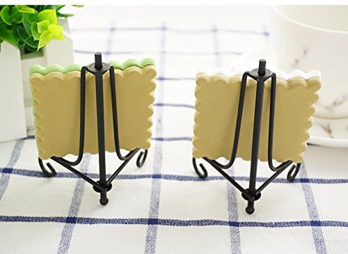 Artliving Black 3.5 Inch Mini Cookie Holder Display Easels (4 pack)